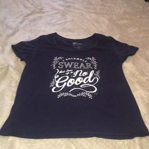 Navy Blue 2X Harry Potter “I Solemnly Swear” Shirt